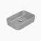 Επικαθήμενος Νιπτήρας Πορσελάνης 50x36,5 cm Cerastyle Hera 07820Α-97 Γκρι Ματ 